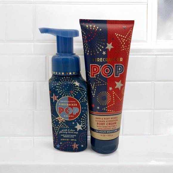 Bath & Body Works Other - Bath and Body Works Firecracker Pop Hand Soap and Body Cream Lotion Set NWT